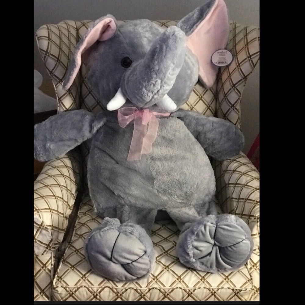 38 inches gray JUMBO elephant new with tag KELLYTOY